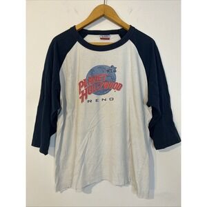 Vintage Planet Hollywood Reno Raglan T-Shirt Size Large